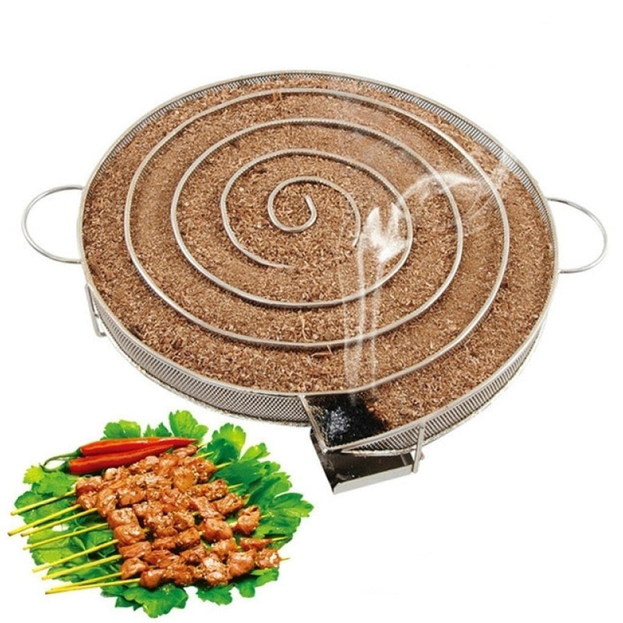 Smoke Generator For BBQ Grill Or Smoker Wood Dust Hot And Cold Smoking Salmon Meat Burn Cooking Stainless Bbq Tools Image 1