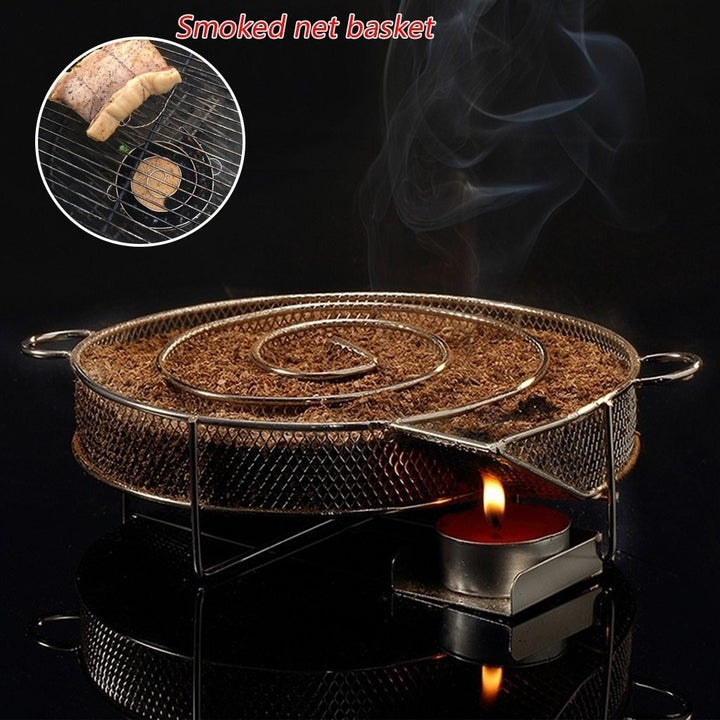 Smoke Generator For BBQ Grill Or Smoker Wood Dust Hot And Cold Smoking Salmon Meat Burn Cooking Stainless Bbq Tools Image 3