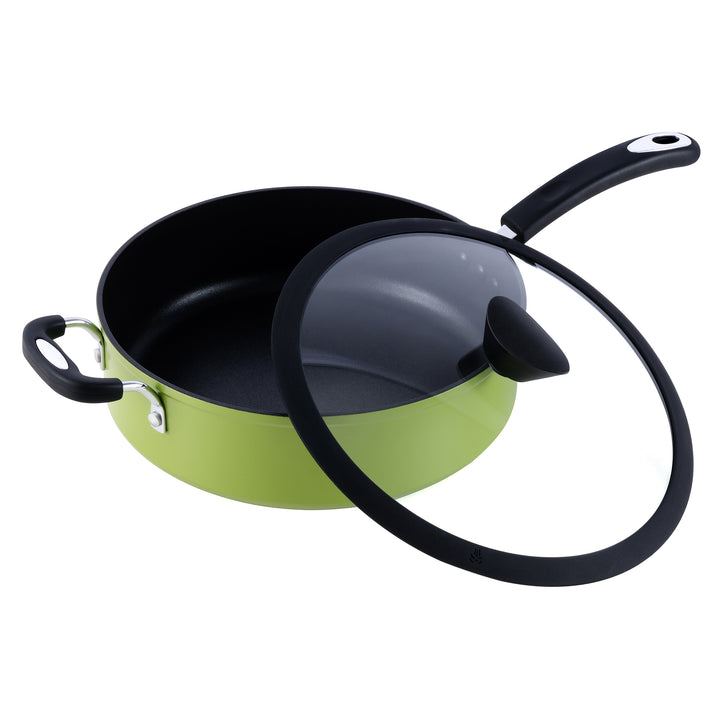 Ozeri 5L All-In-One Green Sauce Pan Non-Stick German Coating Eco-Friendly Image 1