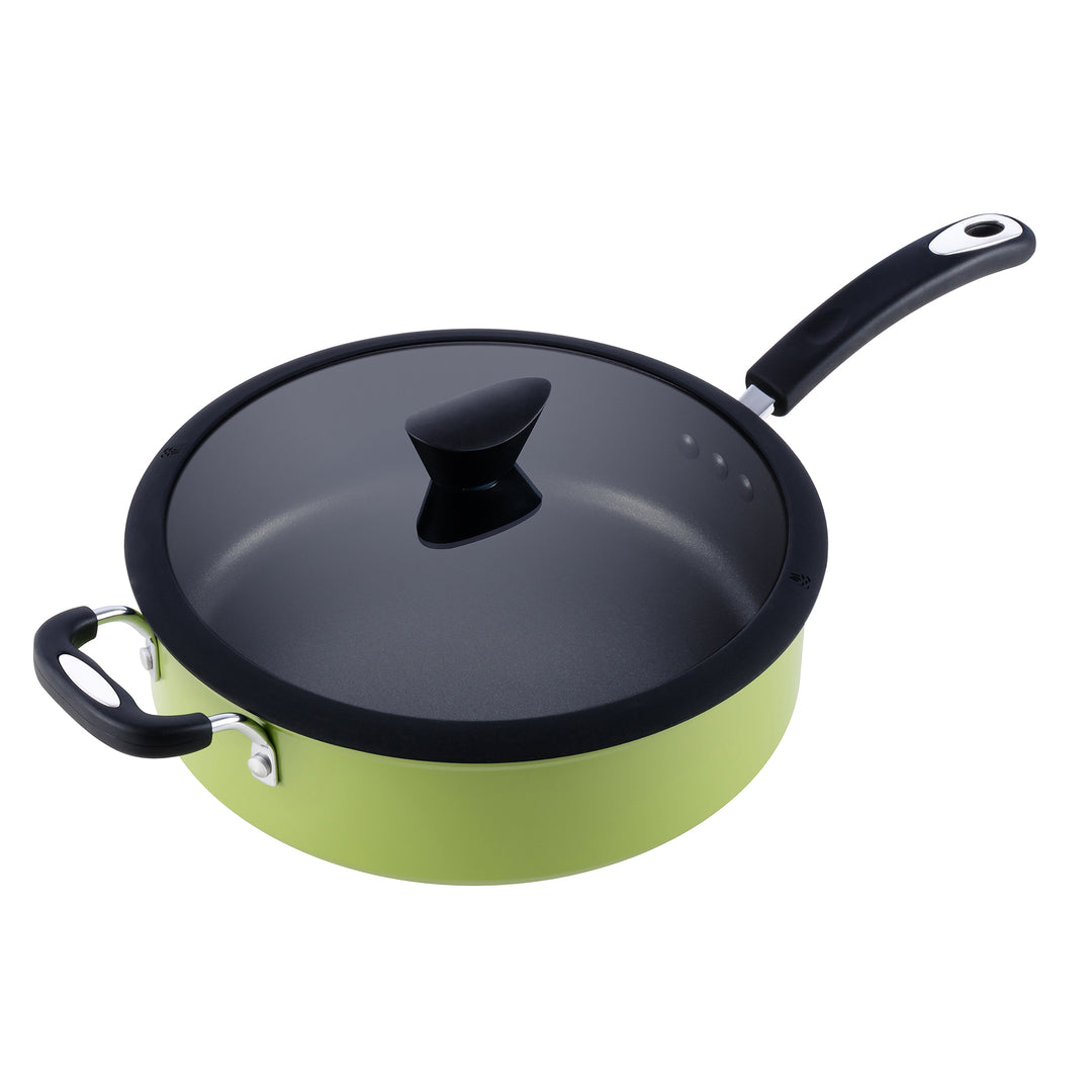 Ozeri 5L All-In-One Green Sauce Pan Non-Stick German Coating Eco-Friendly Image 2