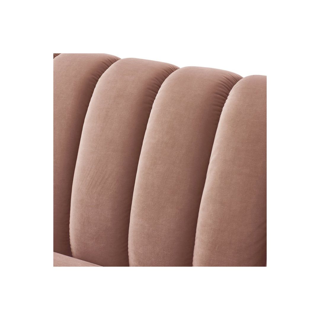 Jabir Sofa-Channel Tufted Arms and Back-Rolled Arms-Sinuous Spring Seat Construction Image 5