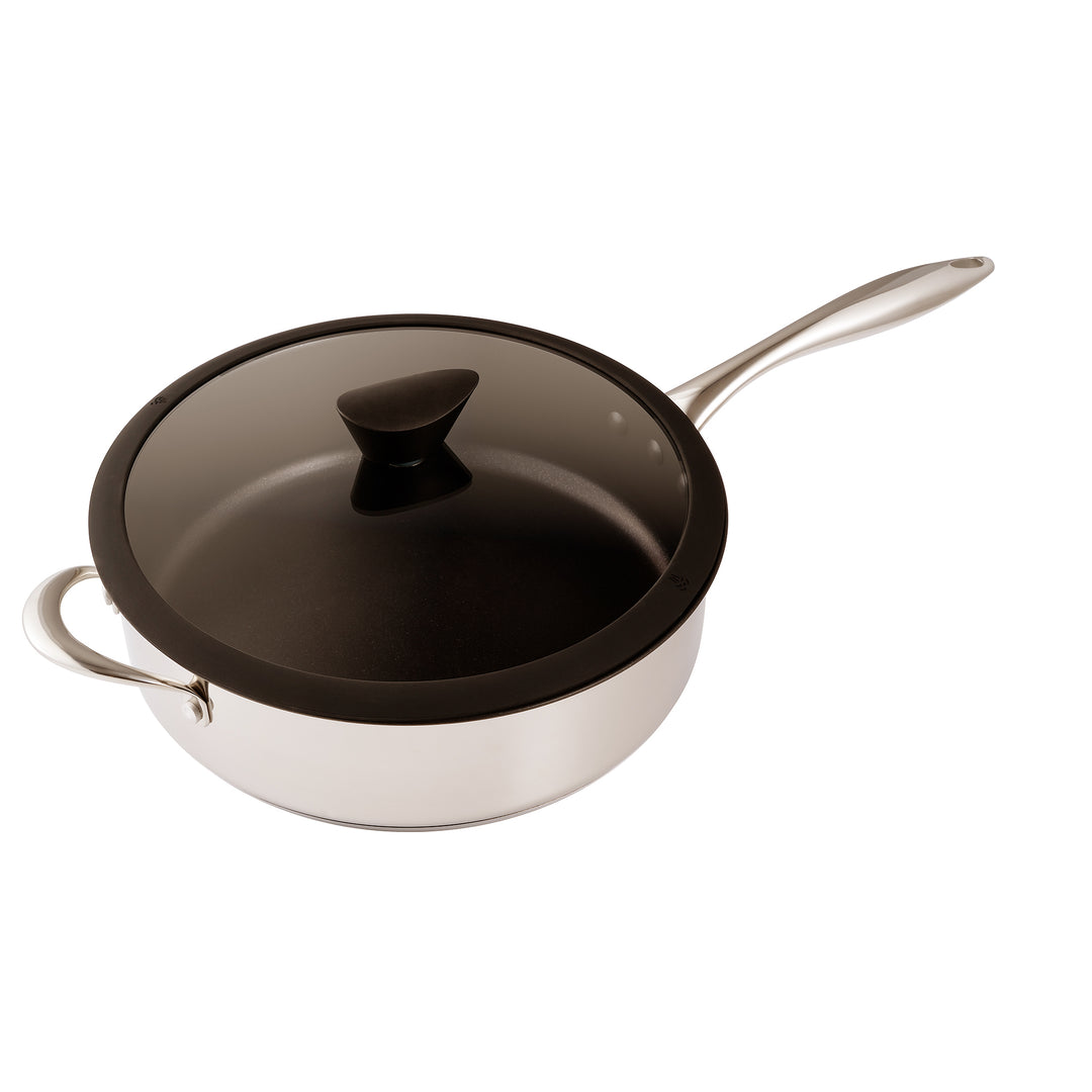 Ozeri Stainless Steel All-In-One Sauce Pan 5L Non-Stick PFOA Free ETERNA Coating Image 1