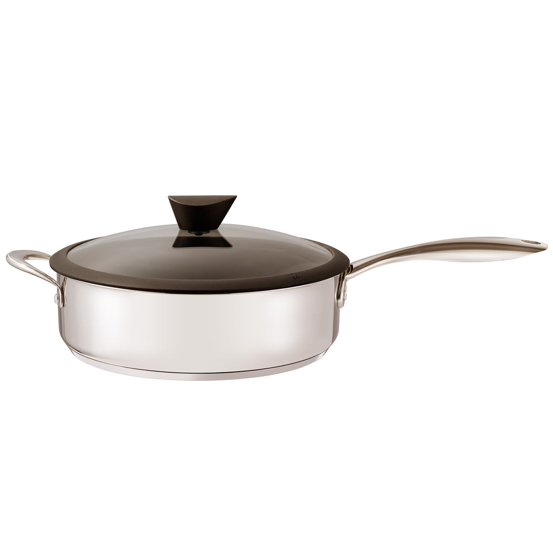 Ozeri Stainless Steel All-In-One Sauce Pan 5L Non-Stick PFOA Free ETERNA Coating Image 2