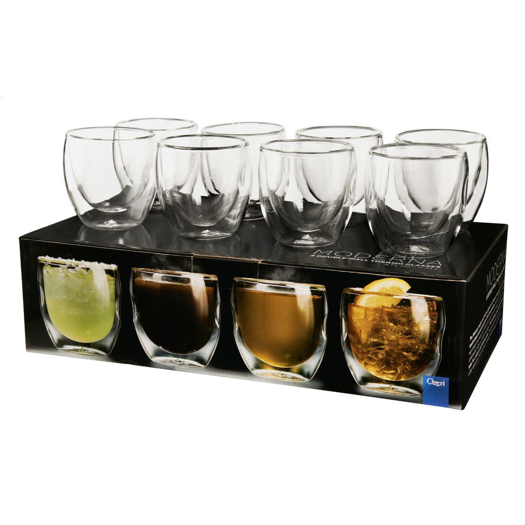 Moderna Artisan Series Double Wall Borosilicate Glasses Set of 8 8 oz Image 1