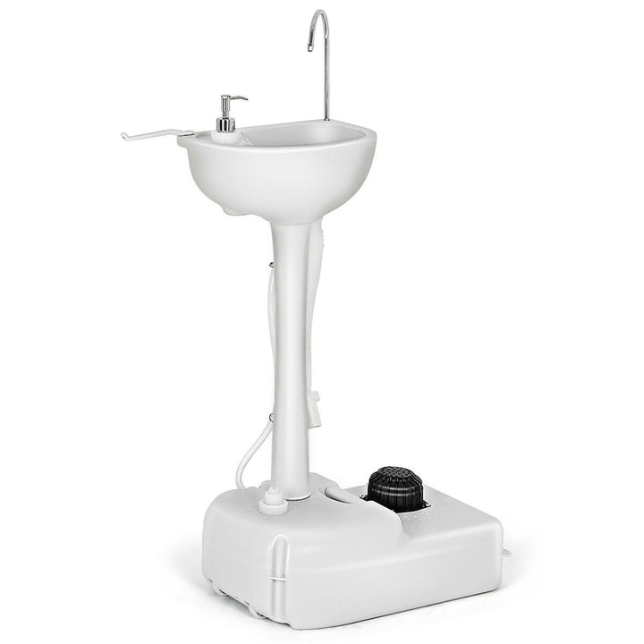 5 Gallon Portable Wash Sink Hand Wash Basin Stand Image 1