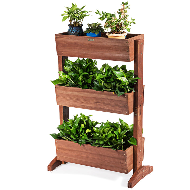 3-Tier Raised Garden Bed Vertical Freestanding Elevated Planter Patio Balcony Image 1