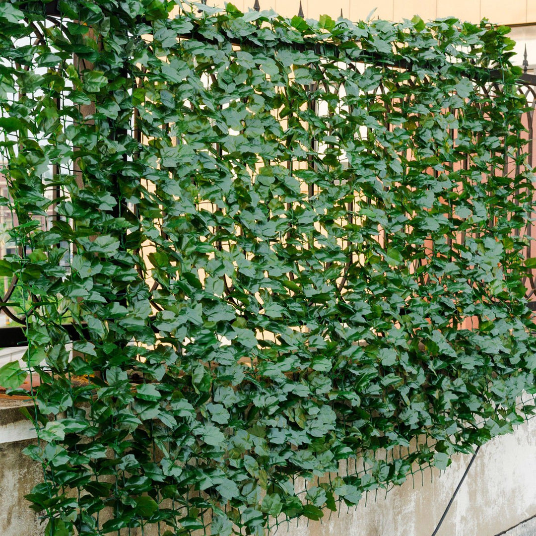 40x95 Faux Ivy Leaf Decorative Privacy Fence Screen Artificial Hedge Fencing Image 1