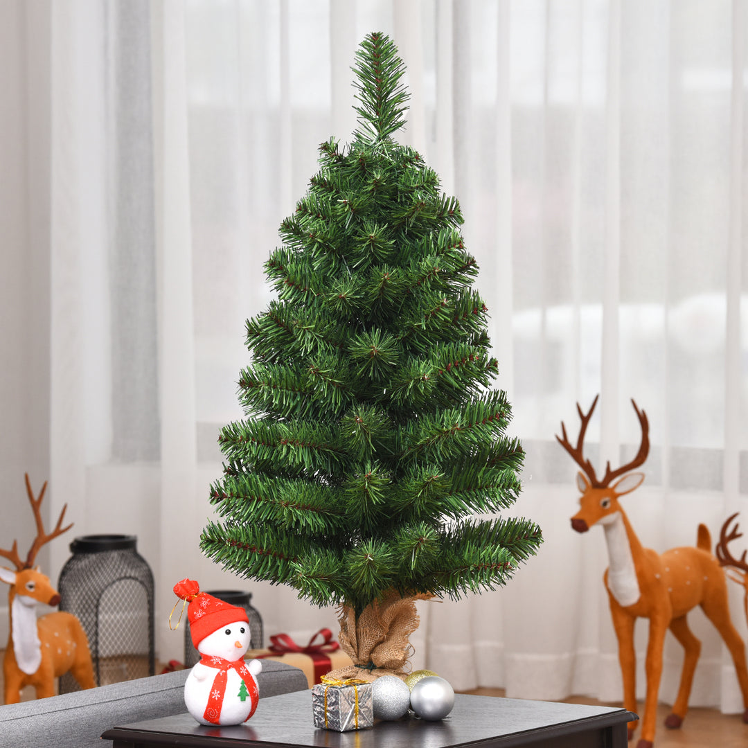 3Ft Artificial PVC Christmas Tree Tabletop Season Decoration Image 1