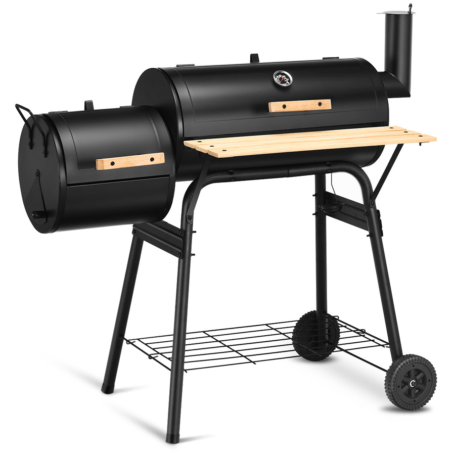 Outdoor BBQ Grill Charcoal Barbecue Pit Patio Backyard Meat Cooker Smoker Image 1