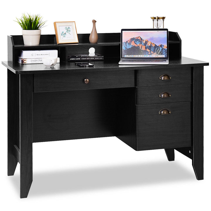 Computer Desk PC Laptop Writing Table Workstation Student Study Furniture Black Image 1