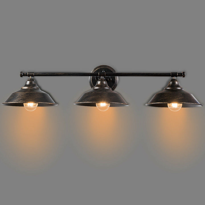 Modern Industrial 3-Light Bathroom Wall Sconce Fixture Vanity/Bathroom Wall Lamp Image 1