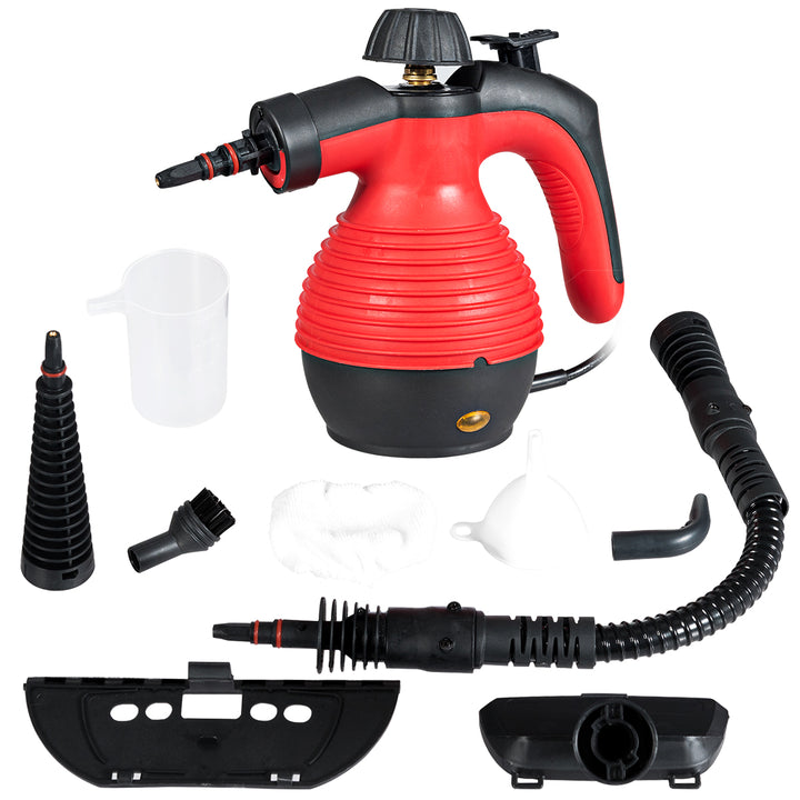 Multifunction Portable Steamer Household Steam Cleaner 1050W W/Attachments Red Image 1