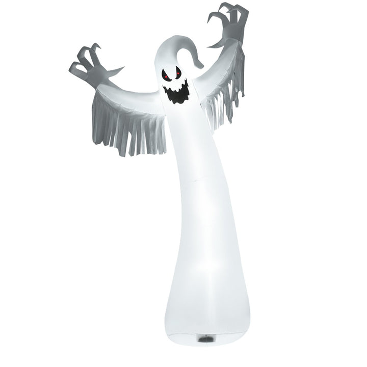 12ft Inflatable Halloween Blow Up Ghost Decoration w/ Built-in LED Light Image 3