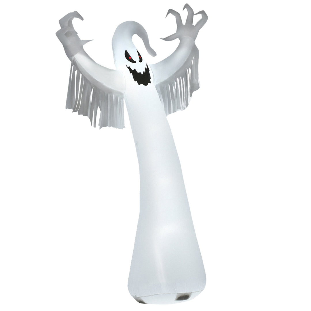 12ft Inflatable Halloween Blow Up Ghost Decoration w/ Built-in LED Light Image 4