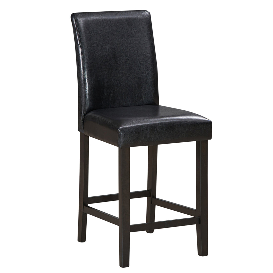 Set of 2 Bar Stools 25inch Counter Height Barstool Pub Chair w/Rubber Wood Legs Image 6