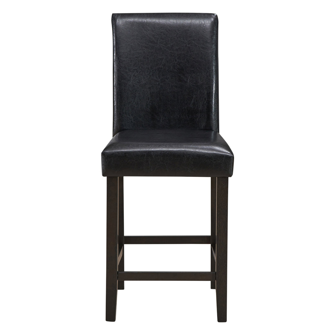 Set of 2 Bar Stools 25inch Counter Height Barstool Pub Chair w/Rubber Wood Legs Image 7