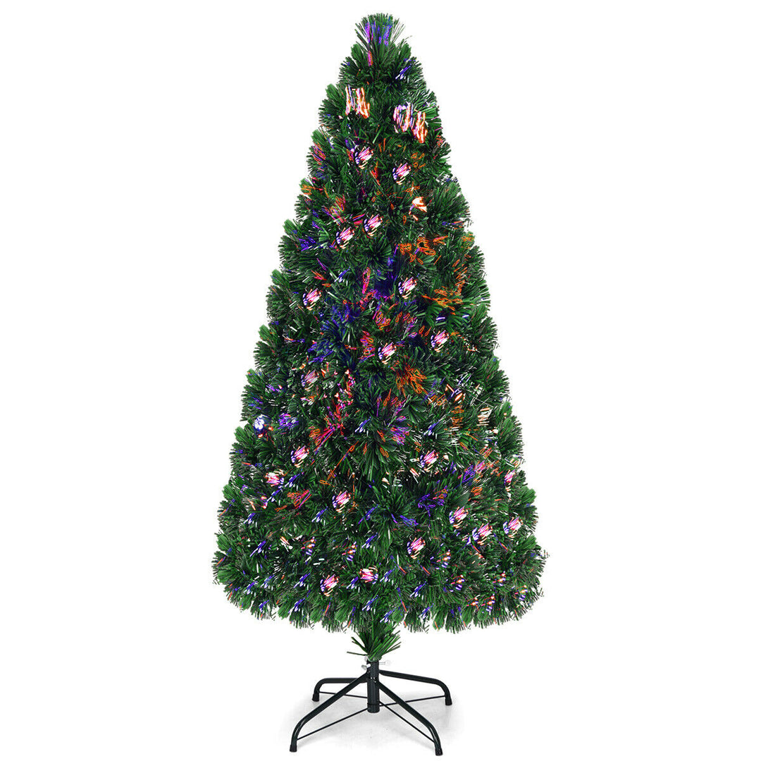 Fiber Optic 6Artificial Christmas Tree PVC Material Metal Stand Holidy Decoration Image 10