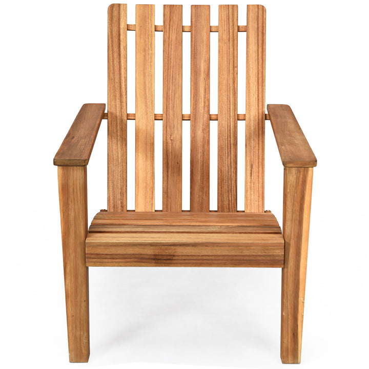 Patio Acacia Wood Adirondack Chair Lounge Armchair Durable Outdoor Garden Yard Image 10