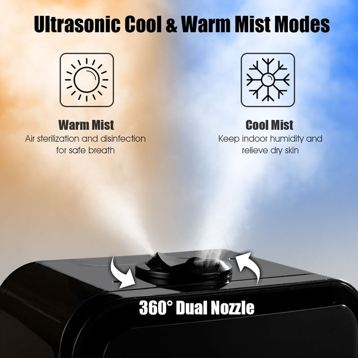 4.5L Ultrasonic Cool Warm Mist Air Diffuser Humidifier w/ Remote Control Image 10