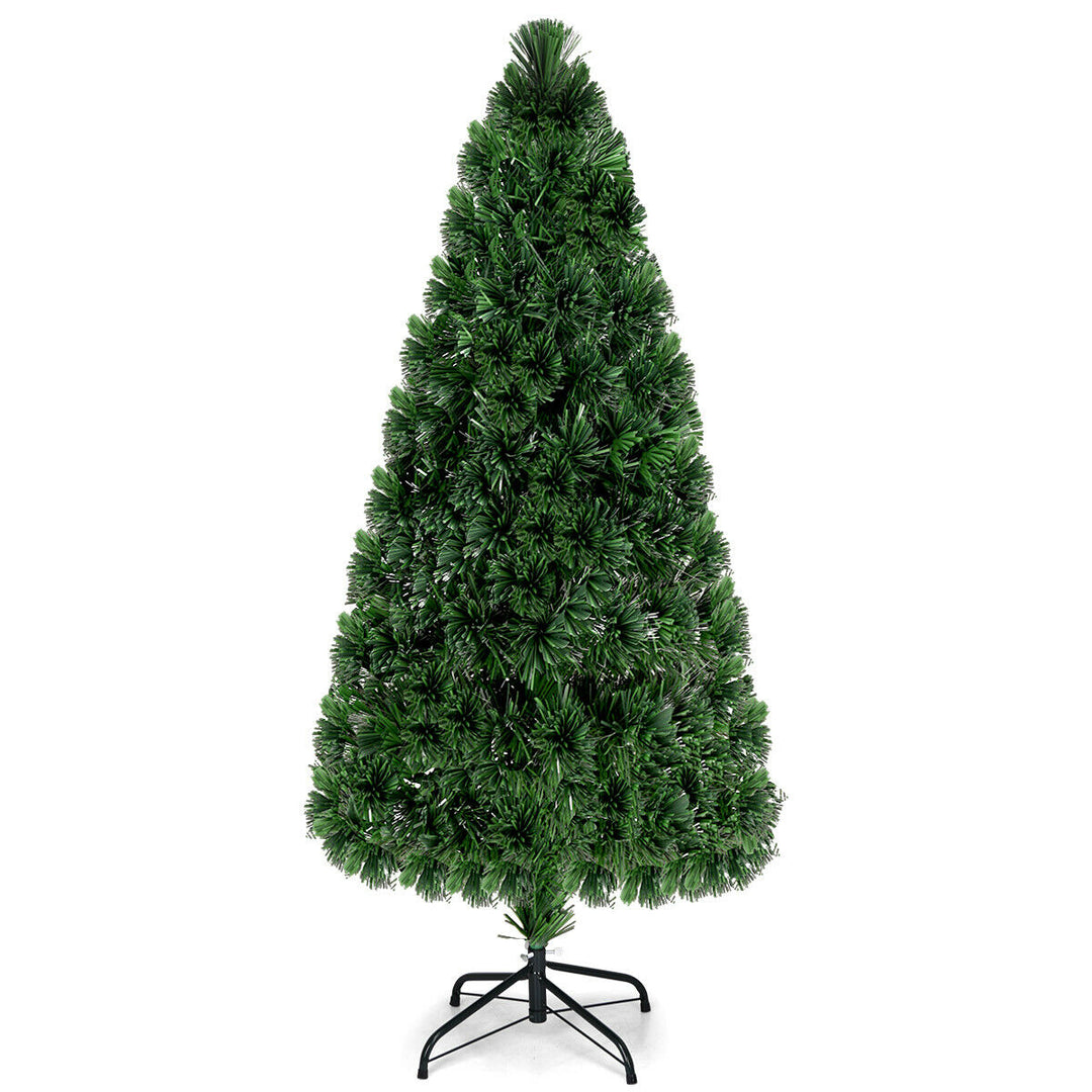 Pre-Lit Fiber Optic Artificial PVC Christmas Tree 6Ft Image 9