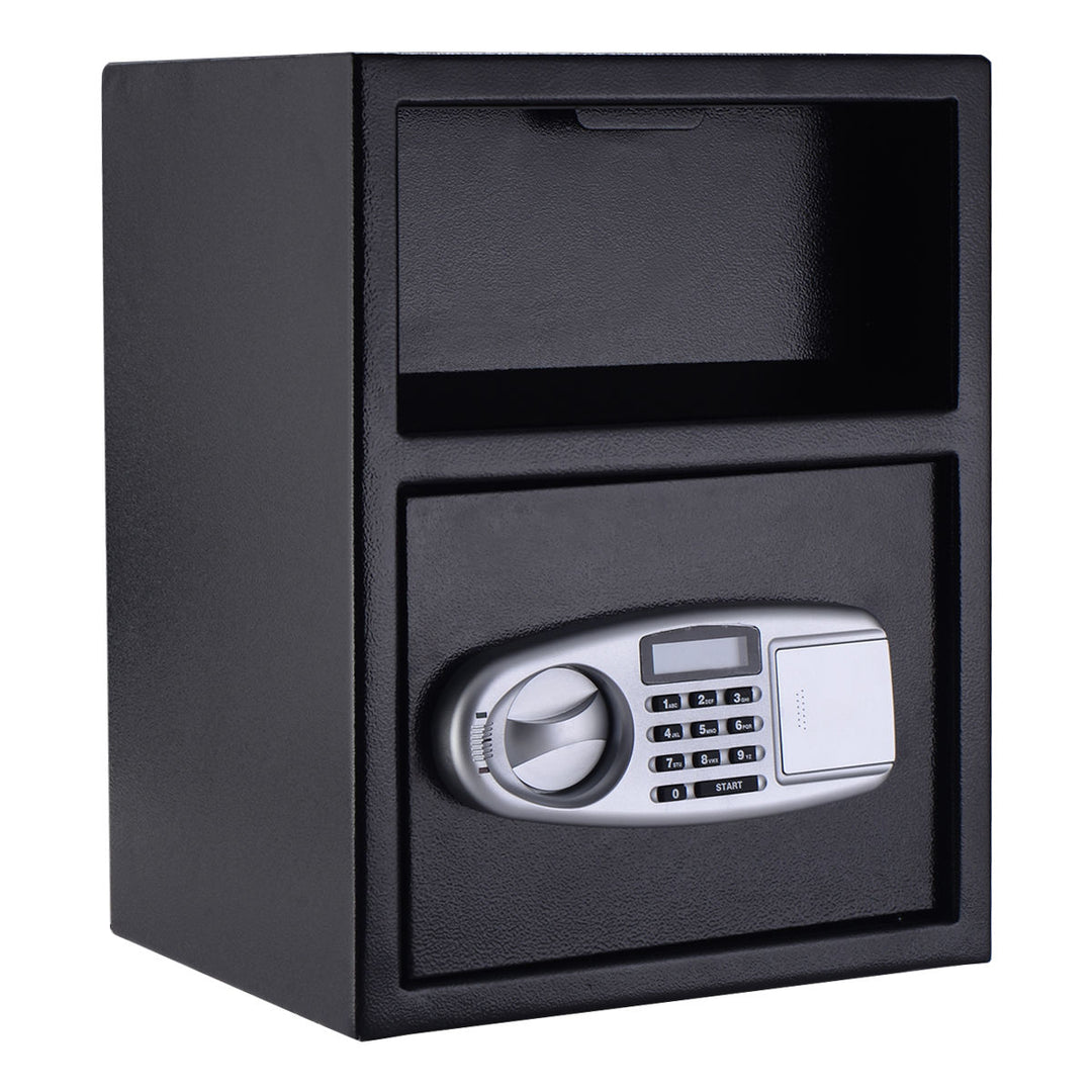 Digital Safe Box Depository Drop Deposit Front Load Cash Vault Lock Home Jewelry Image 6