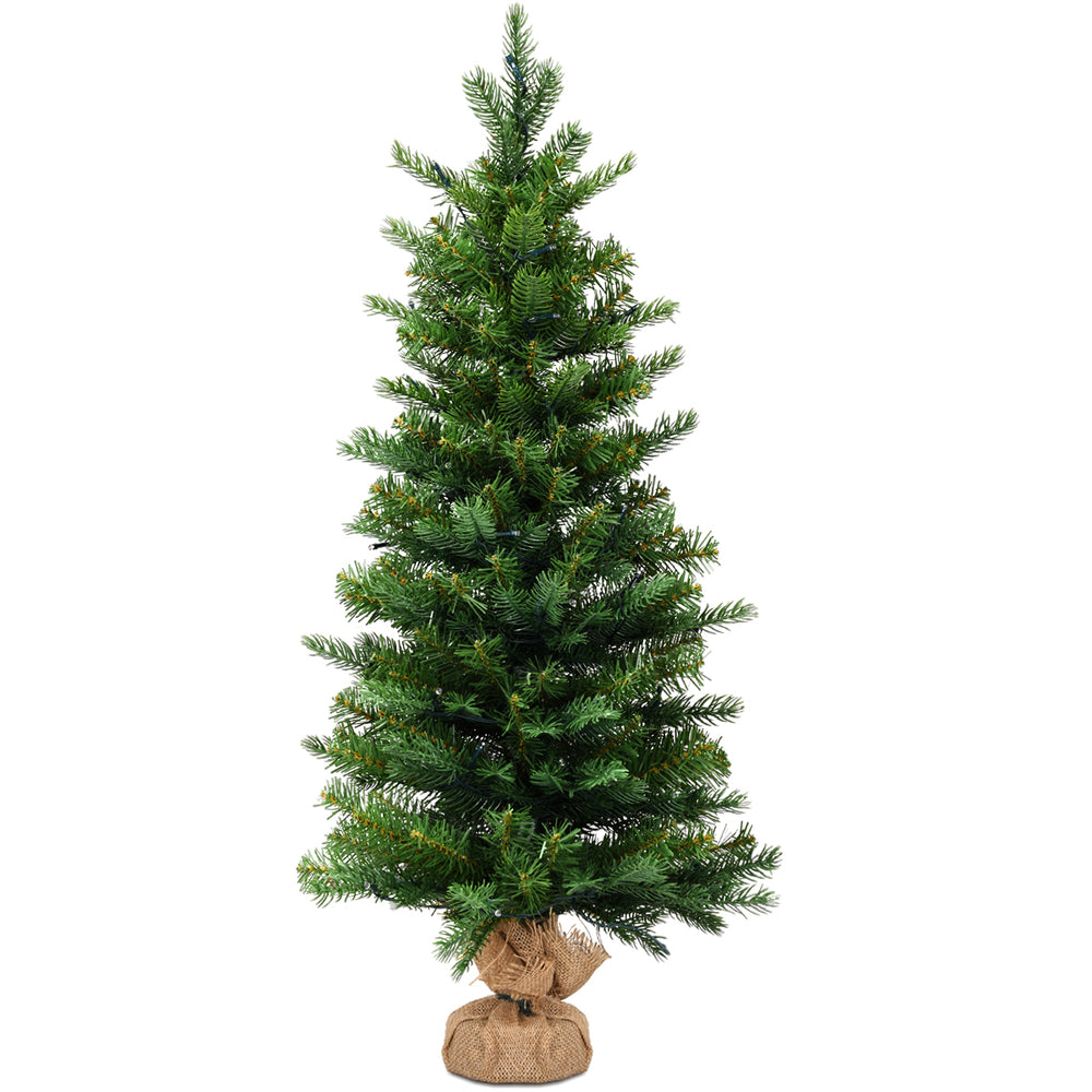 3Ft Pre-Lit Spruce Tabletop Christmas Tree Lights Timer Image 2