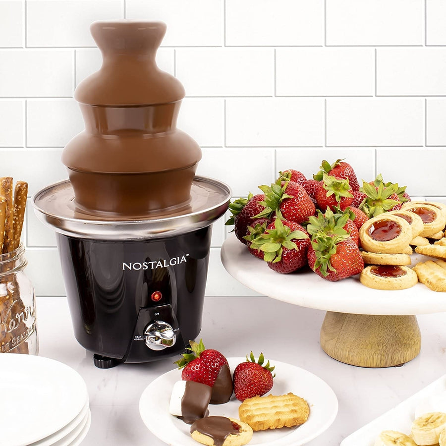 Nostalgia 24-Ounce Chocolate Fondue Fountain, 1.5-Pound Capacity Image 1