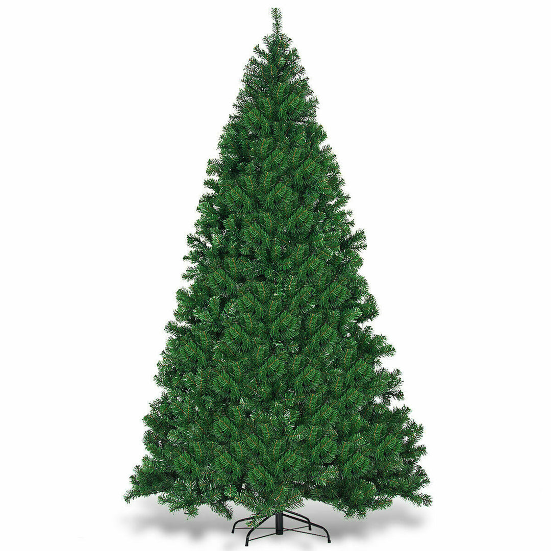 Pre-Lit PVC Christmas Tree 9Ft Hinged 700 LED Lights Green Image 6