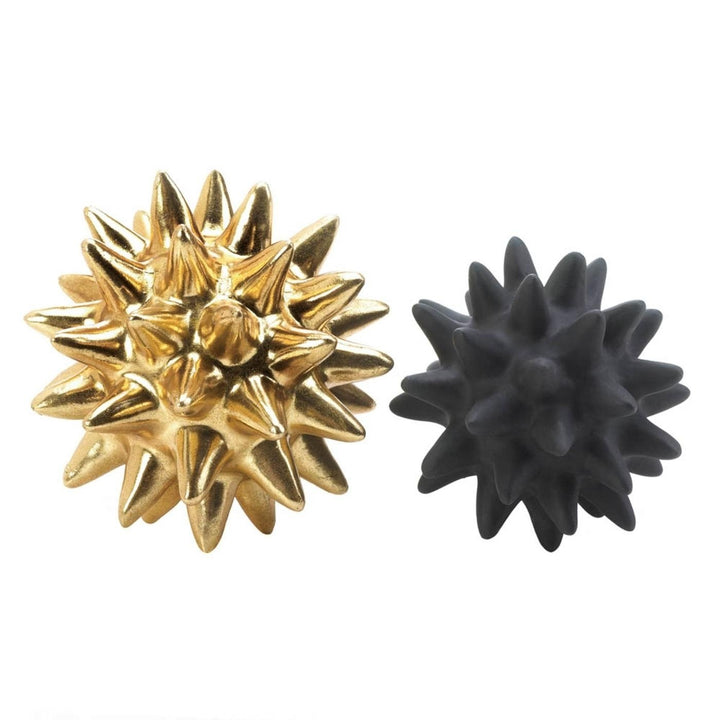 STORICO GOLD AND BLACK SPIKE SCULPTURES Image 1