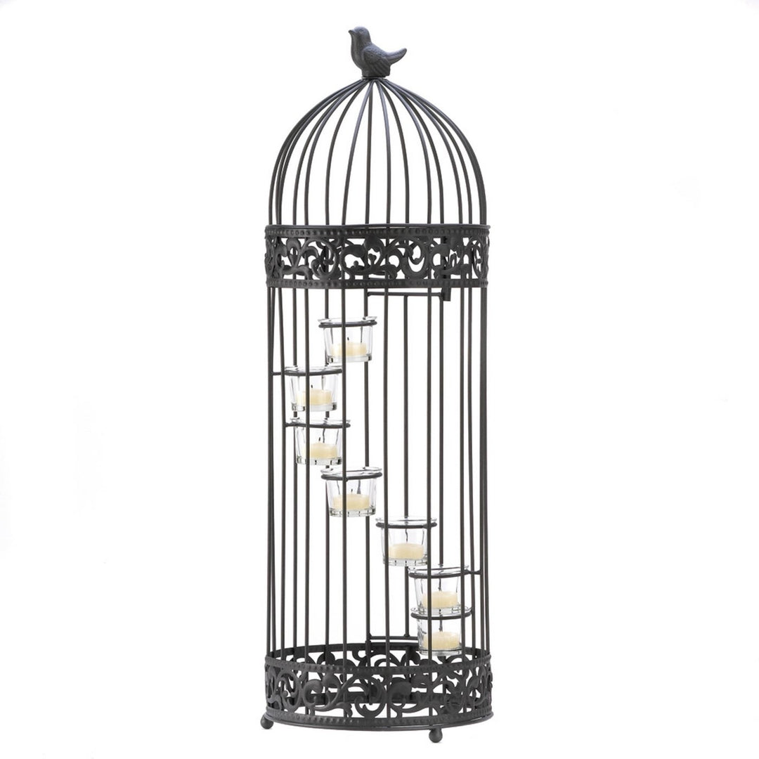 BIRDCAGE STAIRCASE CANDLE STAND Image 1