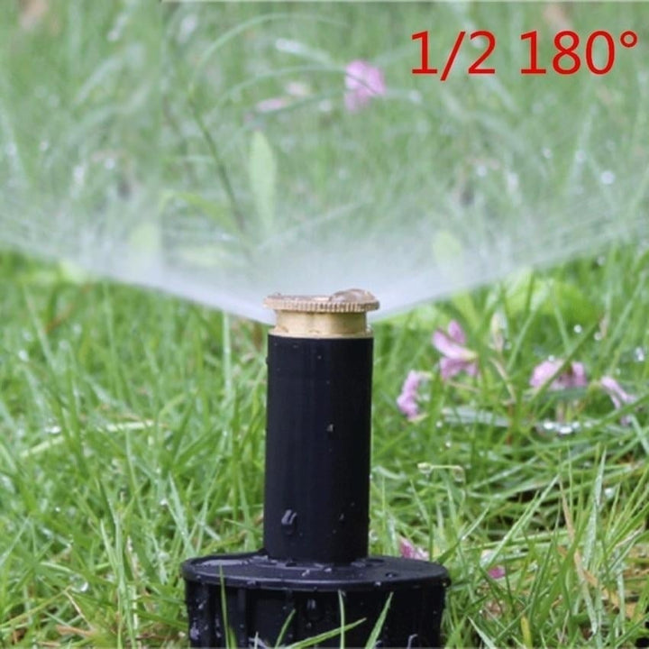 Pop up Sprinklers Plastic Lawn Watering Sprinkler Head Adjustable Garden Spray Nozzle 1,2" Female Thread 2 Pc Image 1