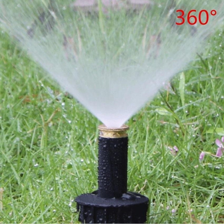 Pop up Sprinklers Plastic Lawn Watering Sprinkler Head Adjustable Garden Spray Nozzle 1,2" Female Thread 2 Pc Image 11