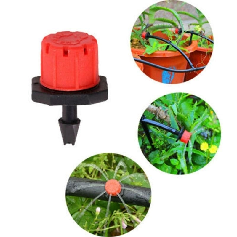 Sprinkler Garden Irrigation Micro Flow Dripper Drip Head Sprinklers Adjustable Water 100pcs Image 4