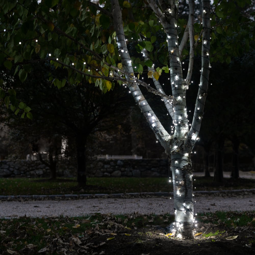 125 Solar Powered LED String Lights - 3 Colors Available Image 1