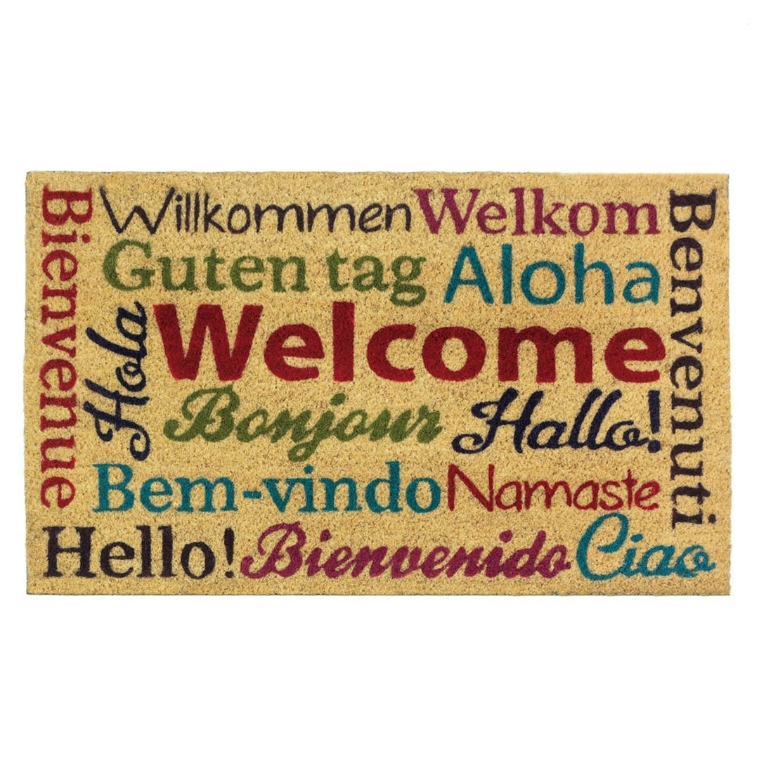 MULTI-LINGUAL WELCOME MAT Image 1