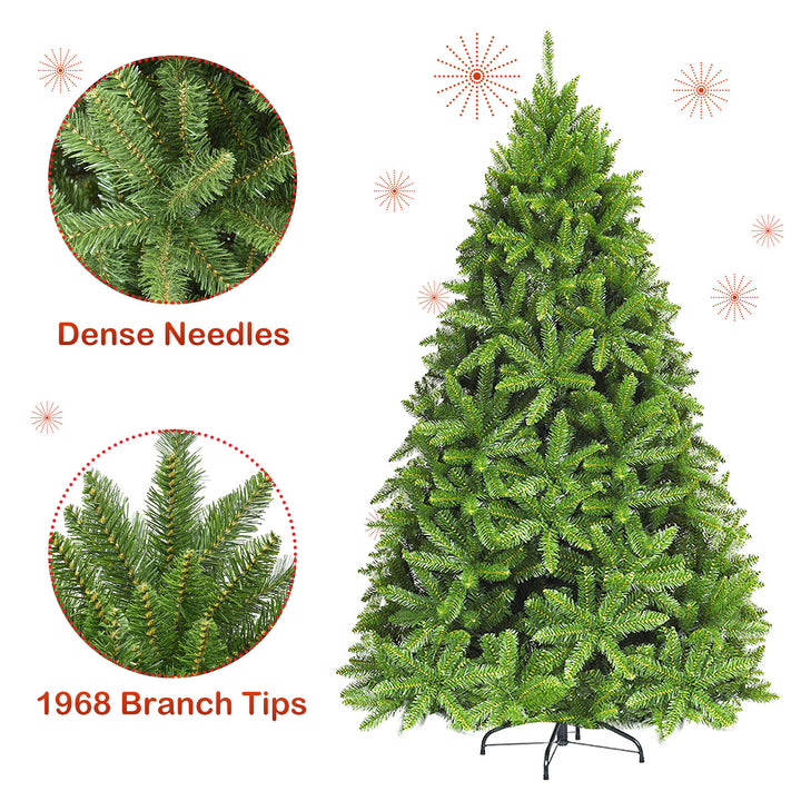 7.5 1968 Hinged Tip Artificial Christmas Fir Tree Patio Home Image 10