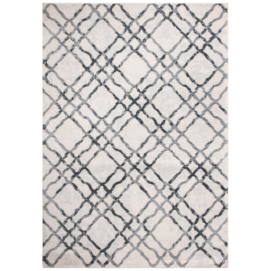 SAFAVIEH Isabella Collection ISA957B Ivory / Grey Rug Image 11