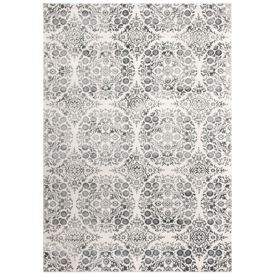 SAFAVIEH Isabella Collection ISA958H Charcoal / Ivory Rug Image 6