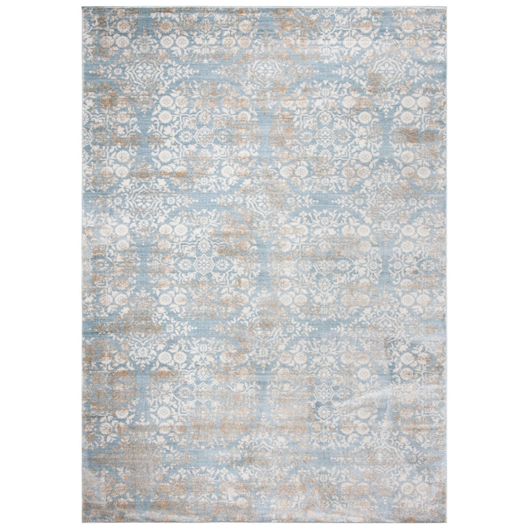 SAFAVIEH Isabella ISA958L Denim Blue / Ivory Rug Image 11