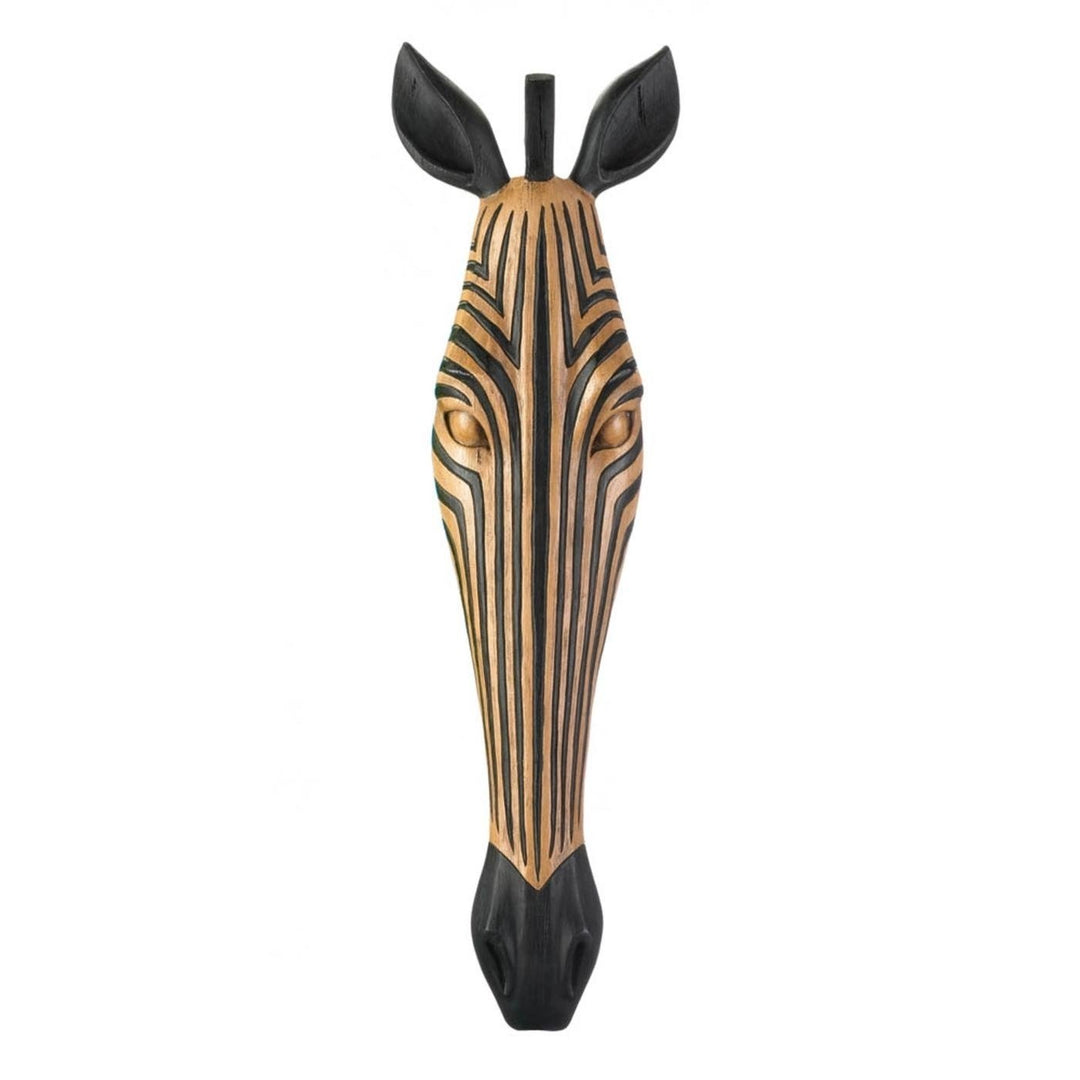 TRIBAL ZEBRA WALL PLAQUE Image 1