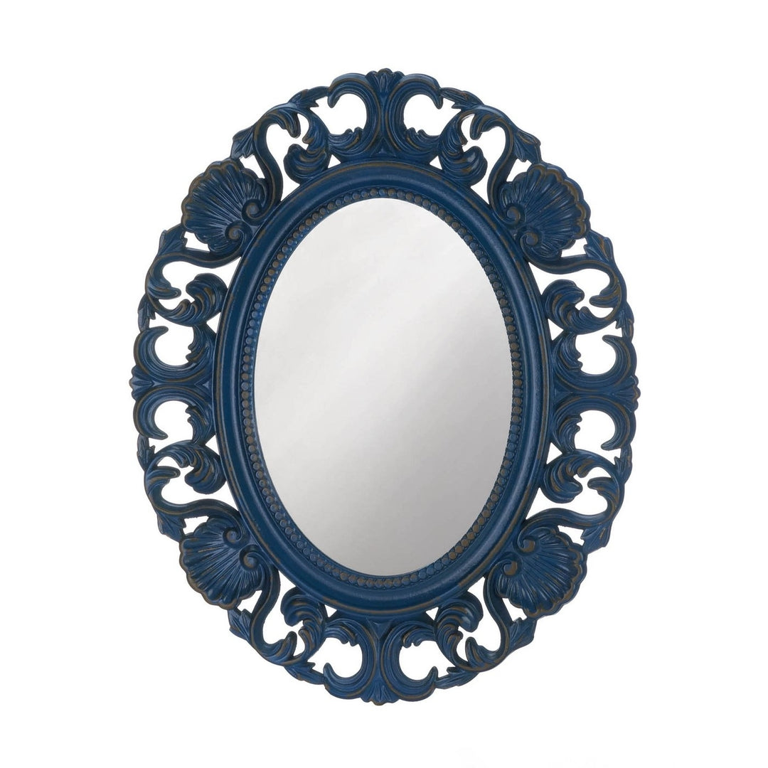 BLUE SCALLOP WALL MIRROR Image 1