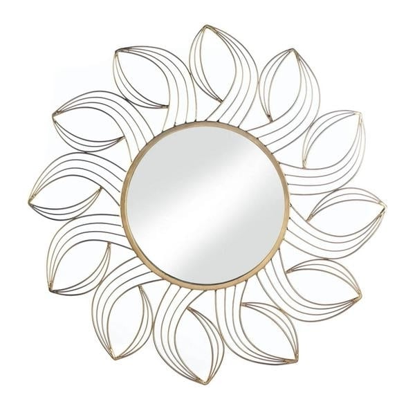 GOLDEN PETALS WALL MIRROR Image 1