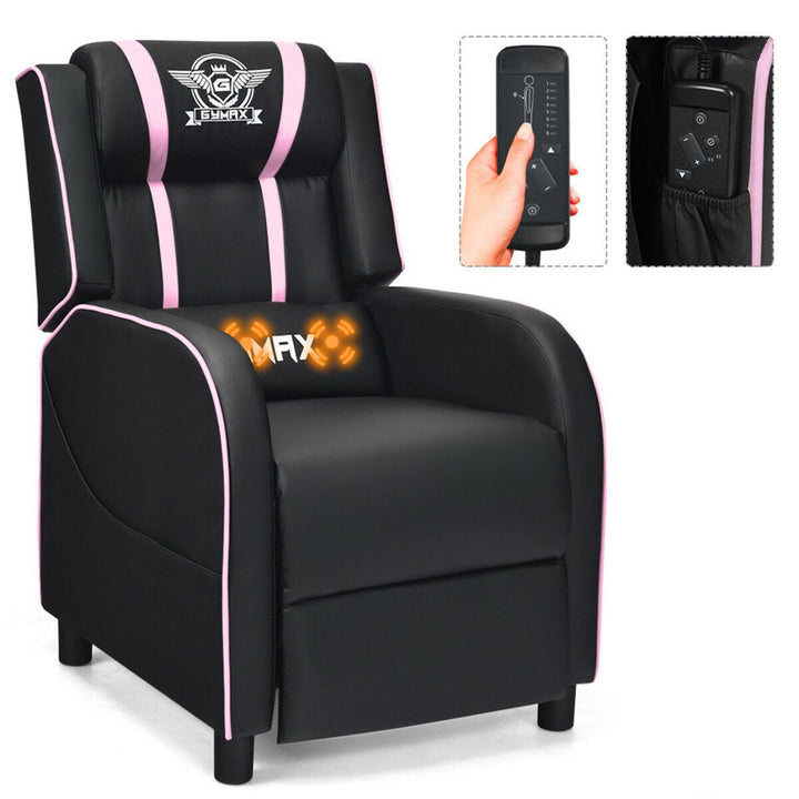 Massage Gaming Recliner Chair Racing Single Lounge Sofa Home Theater Seat Image 1