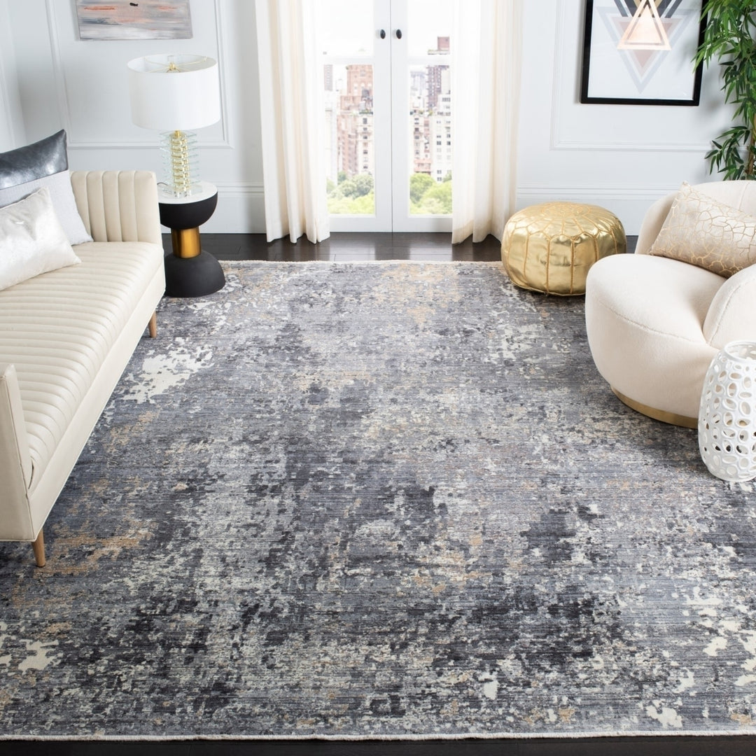 SAFAVIEH Eclipse Collection ECL128F Grey / Beige Rug Image 6