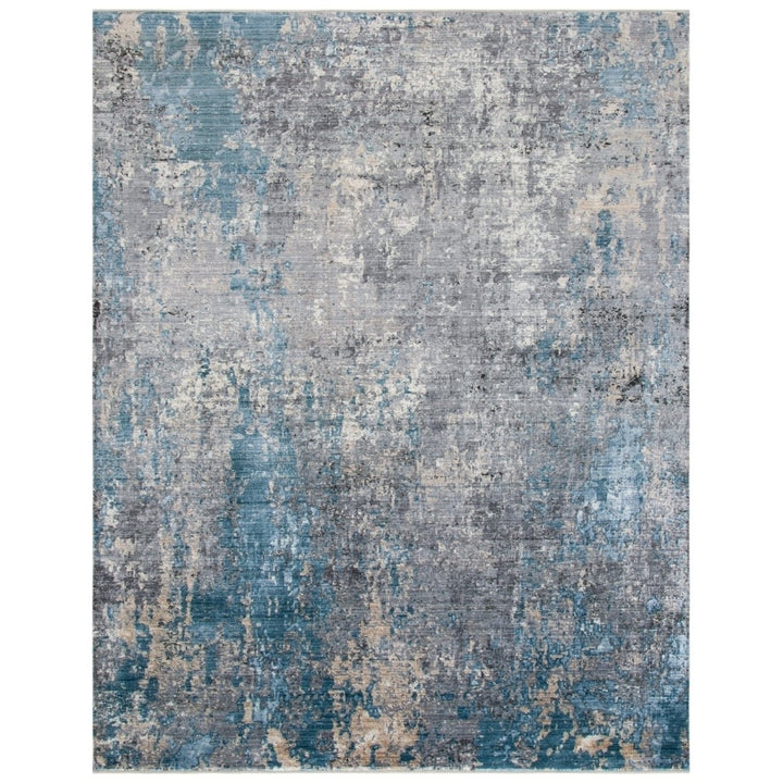 SAFAVIEH Eclipse Collection ECL128G Grey / Blue Rug Image 7