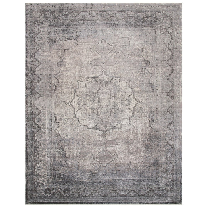 SAFAVIEH Eclipse Collection ECL134A Ivory / Charcoal Rug Image 8