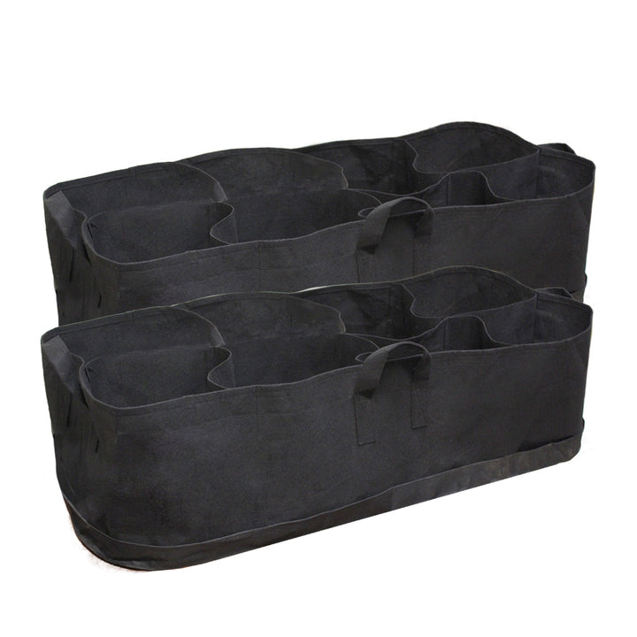 Eco-Friendly Fabric Garden Planter Grow Bag - 6 Pockets Image 1