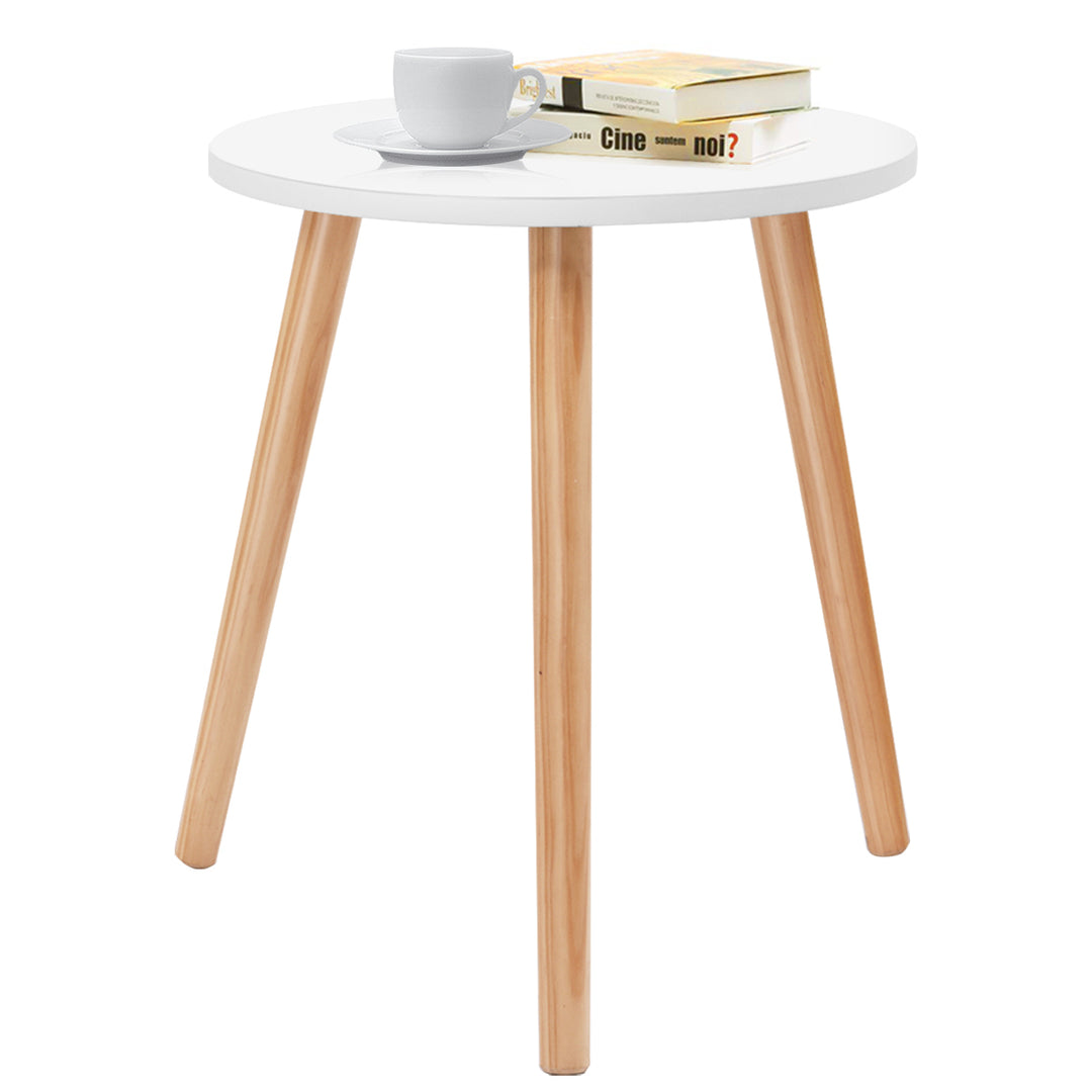 Modern Round Coffee Tea Side Sofa Table Living Room Furniture Image 1