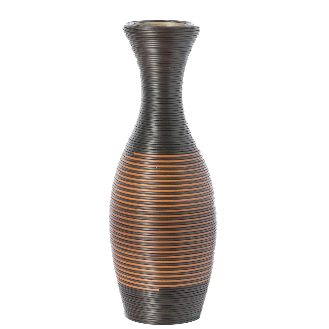 Tall Brown Floor Vase 41 inch PVC Modern Design Living Room Display Image 3