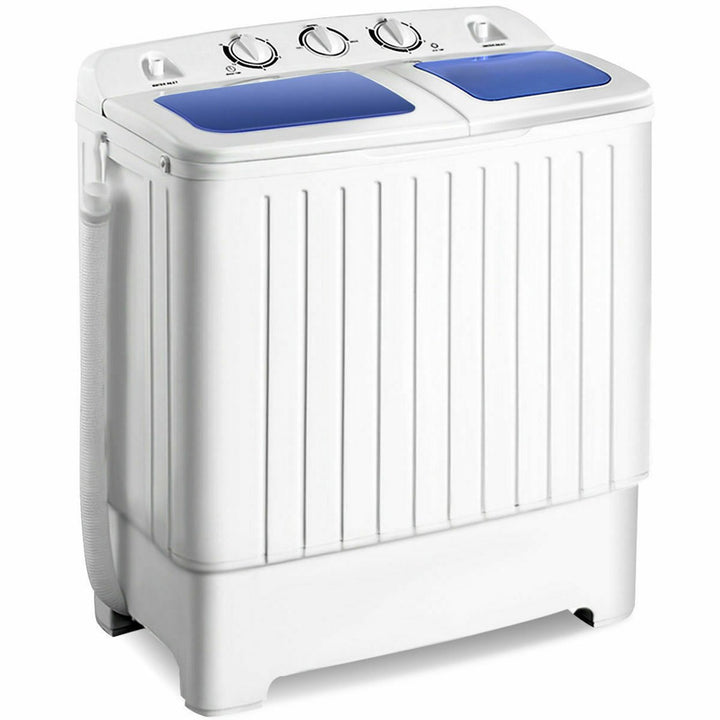 Compact Portable Washing Machine Twin Tub 20 lbs Washer Spinner Home Dorm Image 3